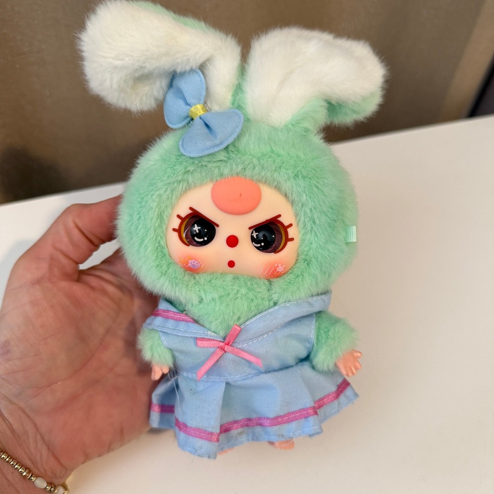 The Baby Three Lily Rabbit Town Plush Keychain Sailor Dress Bag Charm Kawaii